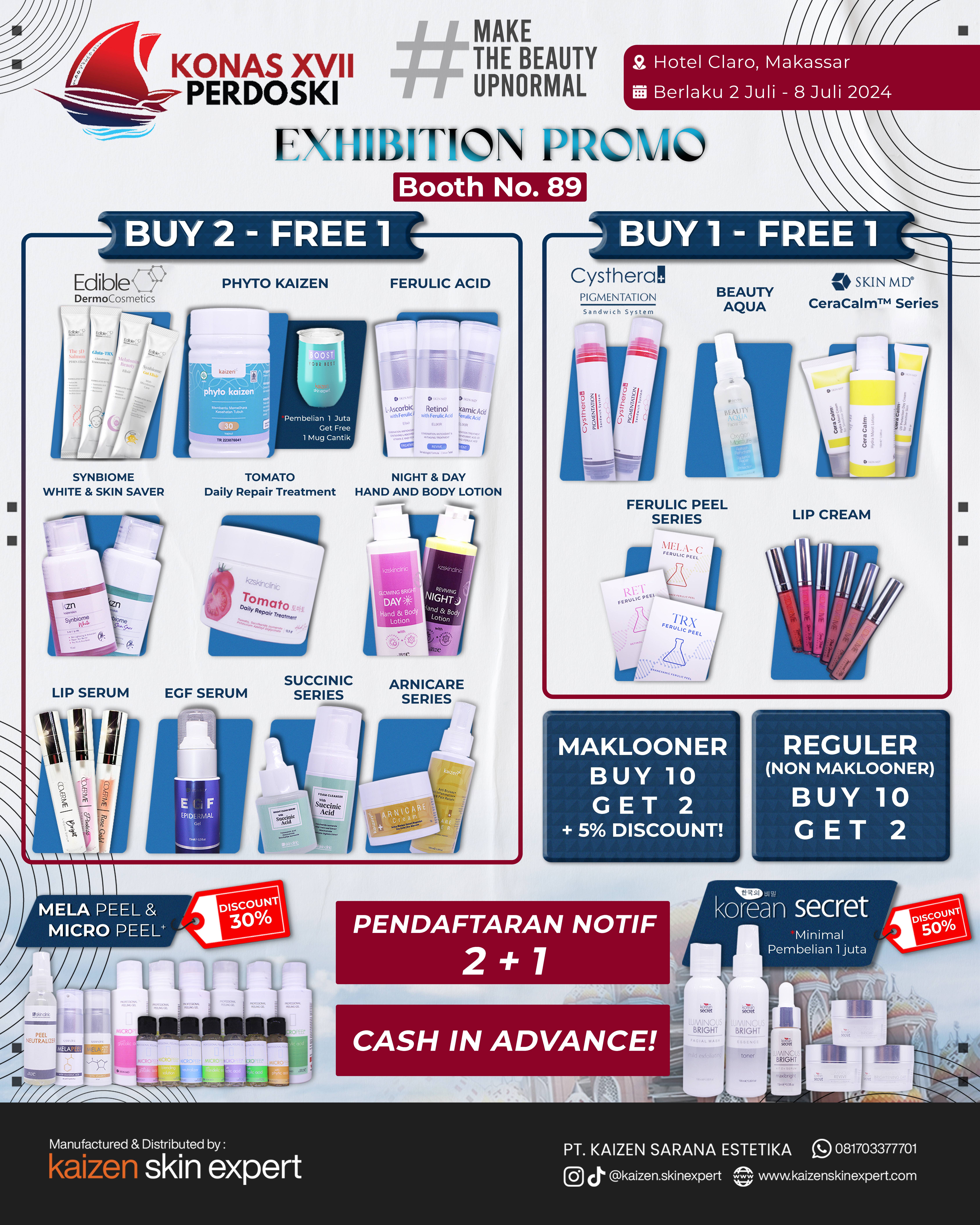 Promo Konas XVII Perdoski Makassar 2024